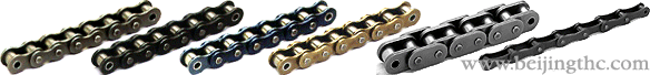 Roller Chains (Self Color, Blackened, Blued, Copper-Plated, Straight Linkplate, Double Pitch Transmission Chains)